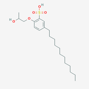 5-Dodecyl-2-(2-hydroxypropoxy)benzene-1-sulfonic acid