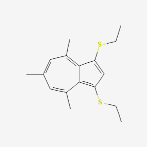 Azulene, 1,3-bis(ethylthio)-4,6,8-trimethyl-