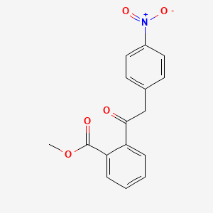 Methyl 2-[(4-nitrophenyl)acetyl]benzoate