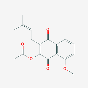 8-Methoxy-3-(3-methylbut-2-en-1-yl)-1,4-dioxo-1,4-dihydronaphthalen-2-yl acetate