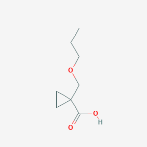 molecular formula C8H14O3 B1457706 1-丙氧甲基环丙烷羧酸 CAS No. 1387557-15-4