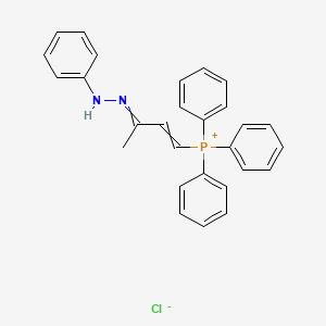 Triphenyl[3-(2-phenylhydrazinylidene)but-1-en-1-yl]phosphanium chloride