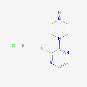 molecular formula C8H12Cl2N4 B1457709 2-氯-3-(哌嗪-1-基)吡嗪盐酸盐 CAS No. 66522-30-3