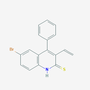 6-bromo-3-ethenyl-4-phenyl-1H-quinoline-2-thione