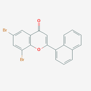 6,8-Dibromo-2-(naphthalen-1-yl)-4H-1-benzopyran-4-one