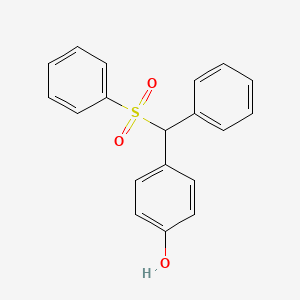 Phenol, 4-[phenyl(phenylsulfonyl)methyl]-