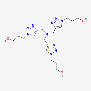 molecular formula C18H30N10O3 B1457715 3,3',3''-[亚硝基三(亚甲基-1h-1,2,3-三唑-4,1-二基)]三丙-1-醇 CAS No. 760952-88-3