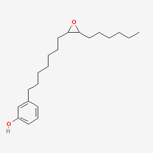 3-[7-(3-Hexyloxiran-2-YL)heptyl]phenol