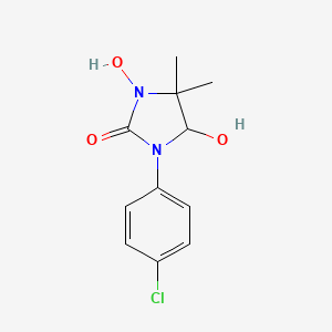 1-(4-Chlorophenyl)-3,5-dihydroxy-4,4-dimethylimidazolidin-2-one