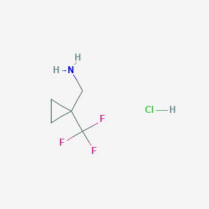 B1457717 [1-(Trifluoromethyl)cyclopropyl]methanamine hydrochloride CAS No. 1783418-59-6