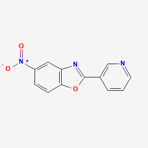 Benzoxazole, 5-nitro-2-(3-pyridinyl)-