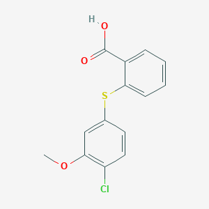 2-[(4-Chloro-3-methoxyphenyl)sulfanyl]benzoic acid