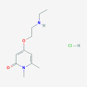 B1457720 4-(2-(ethylamino)ethoxy)-1,6-dimethylpyridin-2(1H)-one hydrochloride CAS No. 1824050-55-6