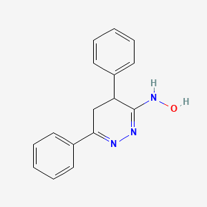 3(2H)-Pyridazinone, 4,5-dihydro-4,6-diphenyl-, oxime