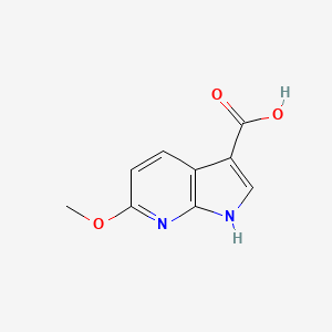 molecular formula C9H8N2O3 B1457723 6-甲氧基-1H-吡咯并[2,3-b]吡啶-3-羧酸 CAS No. 1190317-61-3