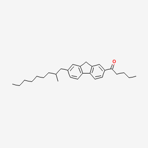 1-Pentanone, 1-[7-(2-methylnonyl)-9H-fluoren-2-yl]-