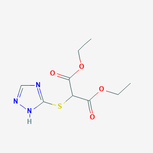 diethyl 2-(1H-1,2,4-triazol-5-ylsulfanyl)propanedioate