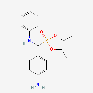 Diethyl [(4-aminophenyl)(anilino)methyl]phosphonate