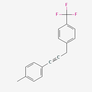 1-Methyl-4-{3-[4-(trifluoromethyl)phenyl]prop-1-yn-1-yl}benzene