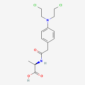 N-({4-[Bis(2-chloroethyl)amino]phenyl}acetyl)-D-alanine