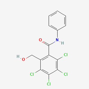 2,3,4,5-Tetrachloro-6-(hydroxymethyl)-N-phenylbenzamide