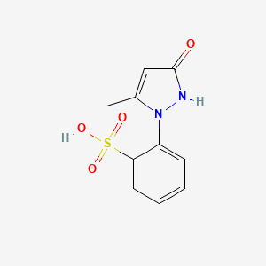 2-(5-Methyl-3-oxo-2,3-dihydro-1H-pyrazol-1-yl)benzene-1-sulfonic acid