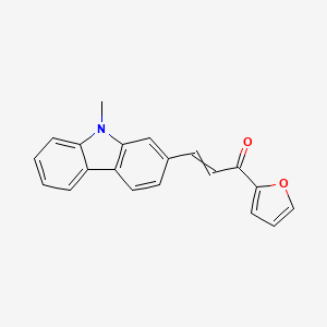 1-(Furan-2-YL)-3-(9-methyl-9H-carbazol-2-YL)prop-2-EN-1-one