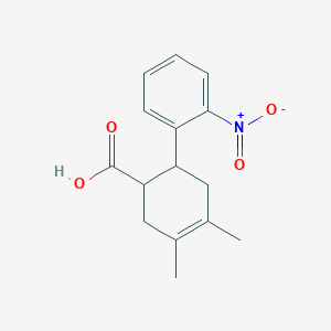 4,5-Dimethyl-2'-nitro-1,2,3,6-tetrahydro[1,1'-biphenyl]-2-carboxylic acid