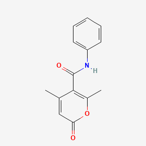 4,6-Dimethyl-2-oxo-N-phenyl-2H-pyran-5-carboxamide