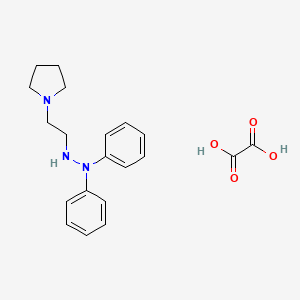 1,1-Diphenyl-2-(2-pyrrolidin-1-ylethyl)hydrazine;oxalic acid