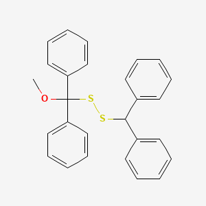 1,1'-{[(Diphenylmethyl)disulfanyl](methoxy)methylene}dibenzene