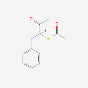 S-(3-Oxo-1-phenylbutan-2-yl) ethanethioate