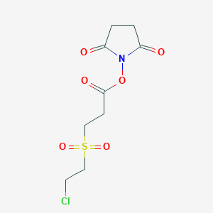 1-{[3-(2-Chloroethanesulfonyl)propanoyl]oxy}pyrrolidine-2,5-dione