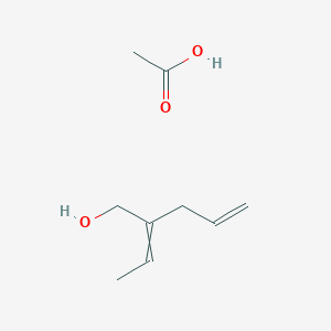 Acetic acid;2-ethylidenepent-4-en-1-ol