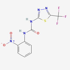 N-(2-Nitrophenyl)-N'-[5-(trifluoromethyl)-1,3,4-thiadiazol-2-yl]urea