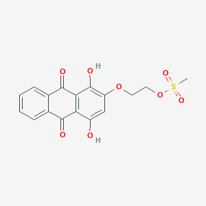 2-[(1,4-Dihydroxy-9,10-dioxo-9,10-dihydroanthracen-2-YL)oxy]ethyl methanesulfonate