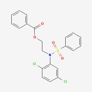 Benzenesulfonamide, N-[2-(benzoyloxy)ethyl]-N-(2,5-dichlorophenyl)-