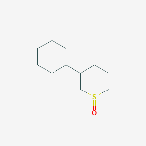 2H-Thiopyran, 3-cyclohexyltetrahydro-, 1-oxide