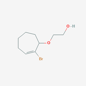 2-[(2-Bromocyclohept-2-en-1-yl)oxy]ethanol