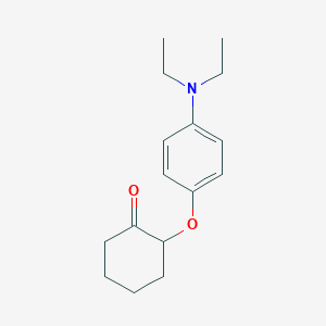 2-[4-(Diethylamino)phenoxy]cyclohexan-1-one