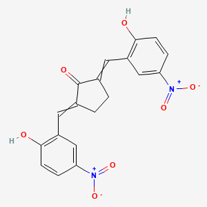 2,5-Bis[(2-hydroxy-5-nitrophenyl)methylidene]cyclopentan-1-one