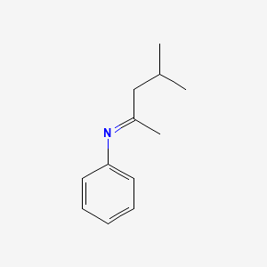 (2E)-4-Methyl-N-phenylpentan-2-imine