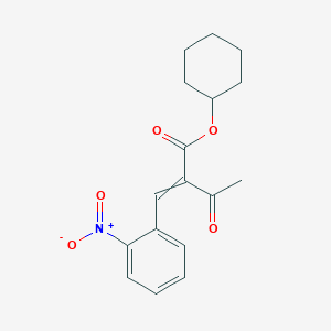 Cyclohexyl 2-[(2-nitrophenyl)methylidene]-3-oxobutanoate