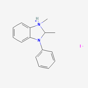 1,2-Dimethyl-3-phenyl-2,3-dihydro-1H-benzimidazol-1-ium iodide