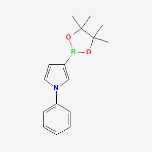 B1457758 1-Phenyl-3-(4,4,5,5-tetramethyl-1,3,2-dioxaborolan-2-YL)-1H-pyrrole CAS No. 439813-86-2