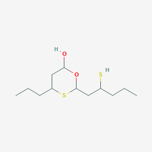 4-Propyl-2-(2-sulfanylpentyl)-1,3-oxathian-6-ol