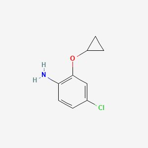 B1457759 4-Chloro-2-cyclopropoxyaniline CAS No. 1243352-76-2