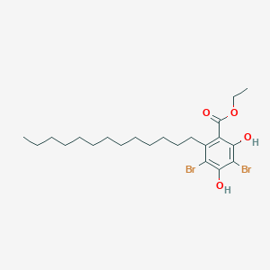 Ethyl 3,5-dibromo-2,4-dihydroxy-6-tridecylbenzoate