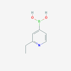 molecular formula C7H10BNO2 B145776 (2-乙基吡啶-4-基)硼酸 CAS No. 1189545-99-0