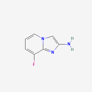 molecular formula C7H6FN3 B1457760 8-氟咪唑并[1,2-A]吡啶-2-胺 CAS No. 1781129-93-8